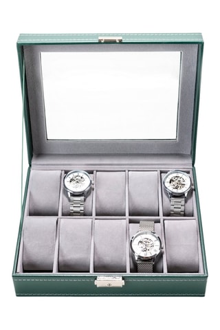 Boîte à montres en cuir - 25 x 20 x 8 cm - Somm