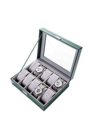 Boîte à montres en cuir - 25 x 20 x 8 cm - Somm