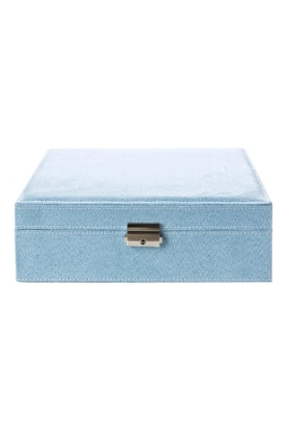 Boîte à bijoux en velours - Bleu - Somm