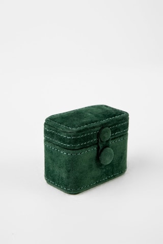 Boîte à bijoux en velours - Vert forêt - Walter Bach