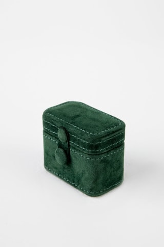 Boîte à bijoux en velours - Vert forêt - Walter Bach