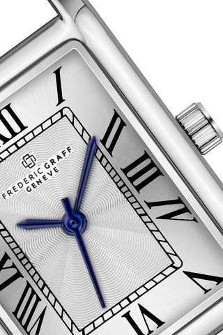 Montre à quartz en cuir - Noir et argenté