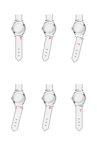 Montre à quartz en acier - Argenté