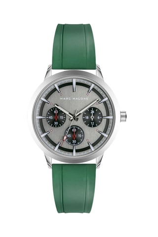 Montre à quartz en silicone - Vert - Marc Malone