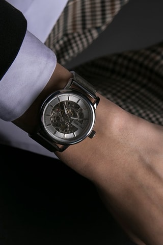 Montre automatique en acier - Argenté - Walter Bach
