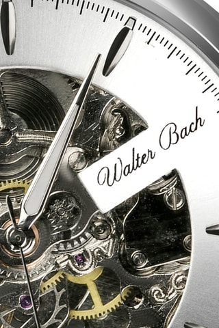 Montre automatique en acier - Argenté - Walter Bach