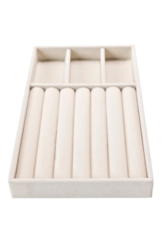 Boîte à bijoux en velours - Crème - Somm