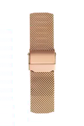 Montre à quartz en acier - Doré rose