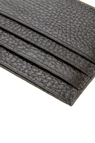 Porte-cartes en cuir - Marron