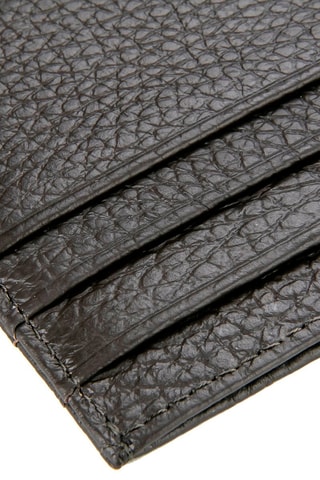 Porte-cartes en cuir - Marron