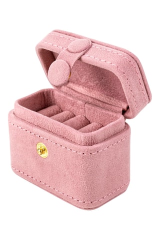 Boîte à bijoux en velours Riga - Rose foncé - Somm