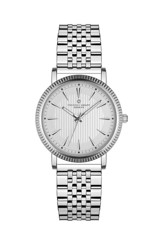 Montre à quartz en acier - Argenté - Frederic Graff