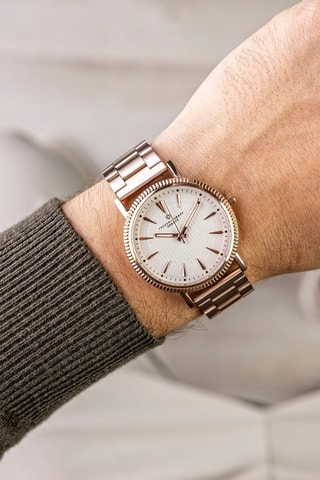 Montre à quartz en acier - Doré - Frederic Graff