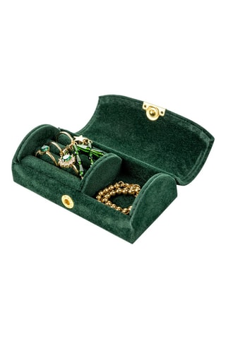 Boîte à bijoux en velours Marseille - Vert foncé - Somm