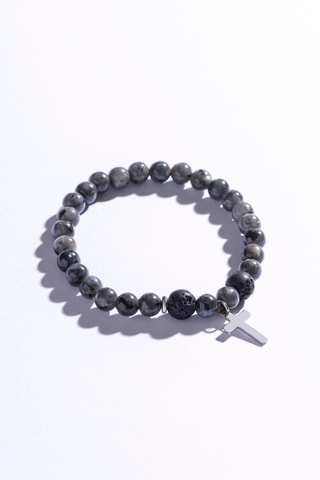 Bracelet - Larvikites et pierres de lave - Marc Malone
