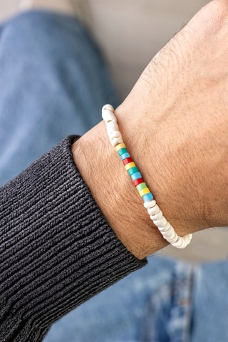 Bracelet - Blanc et bleu - Marc Malone
