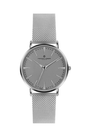 Montre à quartz en acier - Argenté et gris - Frederic Graff