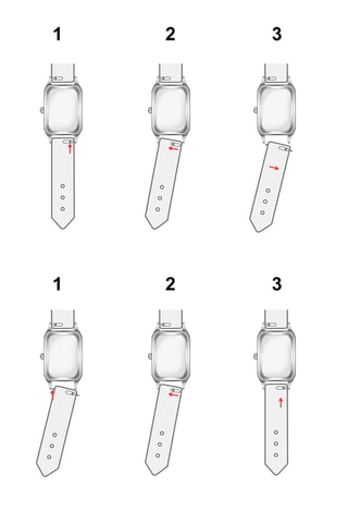 Montre à quartz en cuir - Noir et argenté