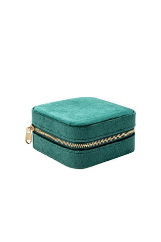 Boîte à bijoux en velours London - Vert