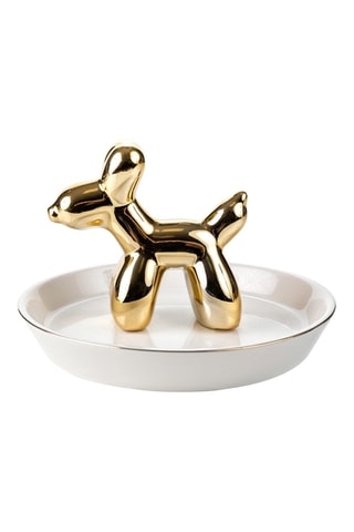 Porte-bijoux en céramique New - Blanc et doré - Somm
