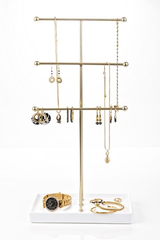 Porte-bijoux Tokyo - Blanc et doré - Walter Bach