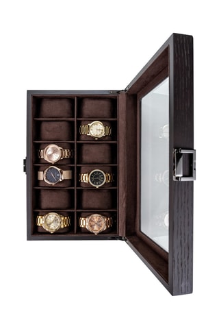 Boîte à montres en bois Palermo - Marron - Somm