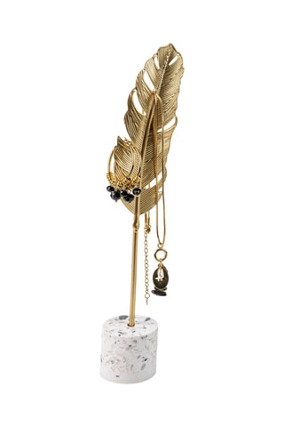 Porte-bijoux Kuala - Doré et blanc - Somm