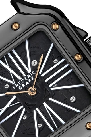 Montre à quartz en acier - Noir