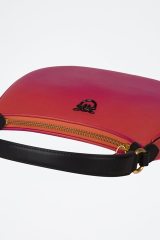 Leren Handtas - Fuchsia en koraalrood