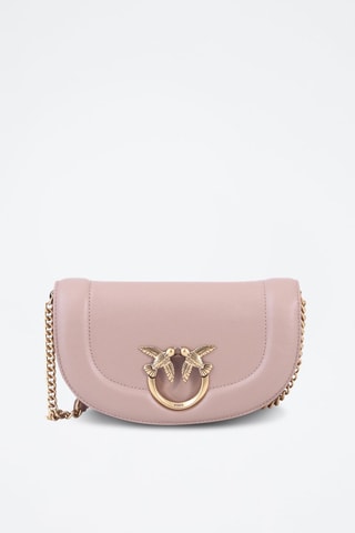 Leren Schoudertas  Roze