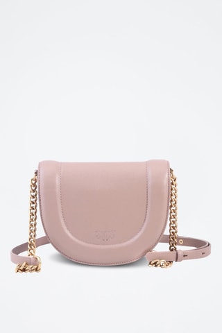 Leren Schoudertas  Roze