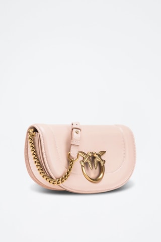 Leren Schoudertas  Roze
