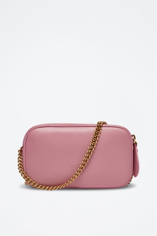 Leren Schoudertas  Roze