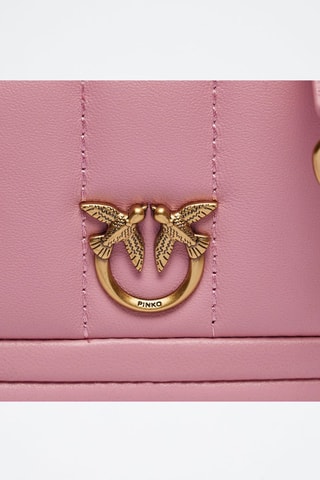 Leren Schoudertas  Roze