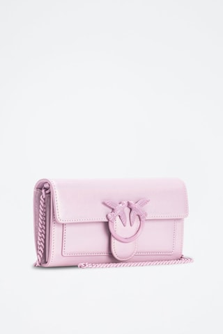 Leren Schoudertas  Roze
