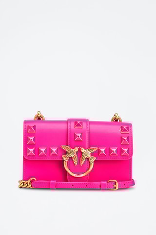 Leren Schoudertas Fuchsia