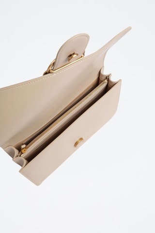 Leren Schoudertas Love One Classic - Beige