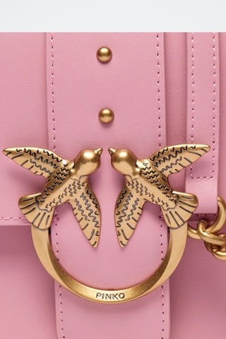 Leren Schoudertas Love One Classic - Roze