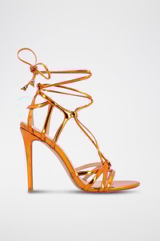 Sandalen met Hak - Oranje