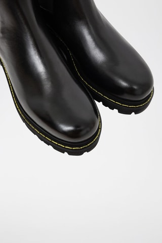Bottines Chelsea en cuir de veau - Noir