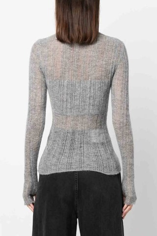 Pull en alpaga et laine - Gris