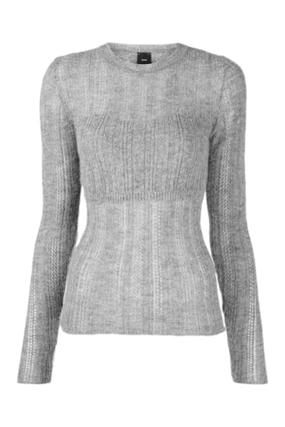 Pull en alpaga et laine - Gris
