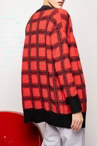 Wollen, Alpacawollen en Mohair Vest - Rood