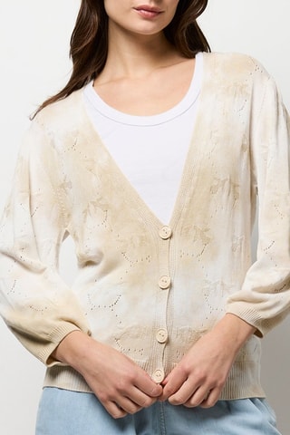 Gilet tie and dye - Ecru