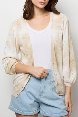 Gilet tie and dye - Ecru