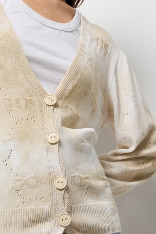 Gilet tie and dye - Ecru