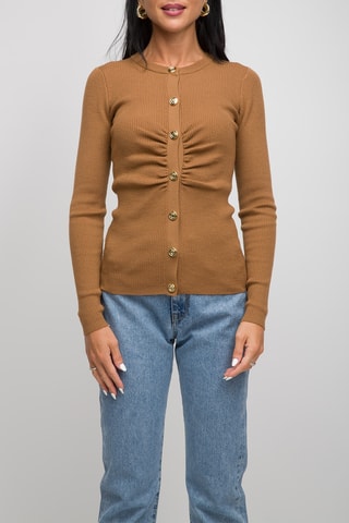Wollen Vest - Bruin