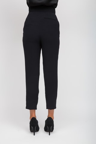 7/8 Broek met Hoge Taille - Zwart