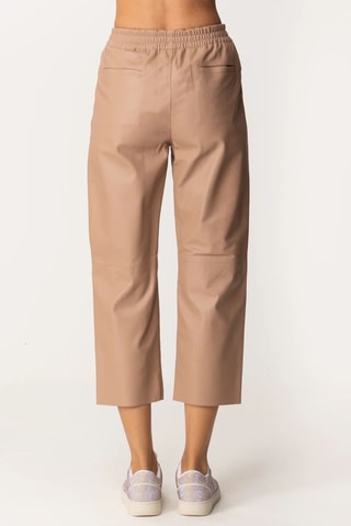 7/8 Broek met Hoge Taille - Beige