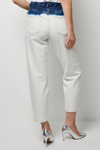 7/8 Jeans Mom Hoge Taille- Wit